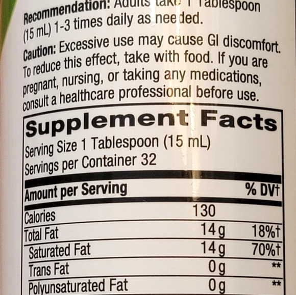 New Sealed Organic MCT Oil - Picture 4 of 7